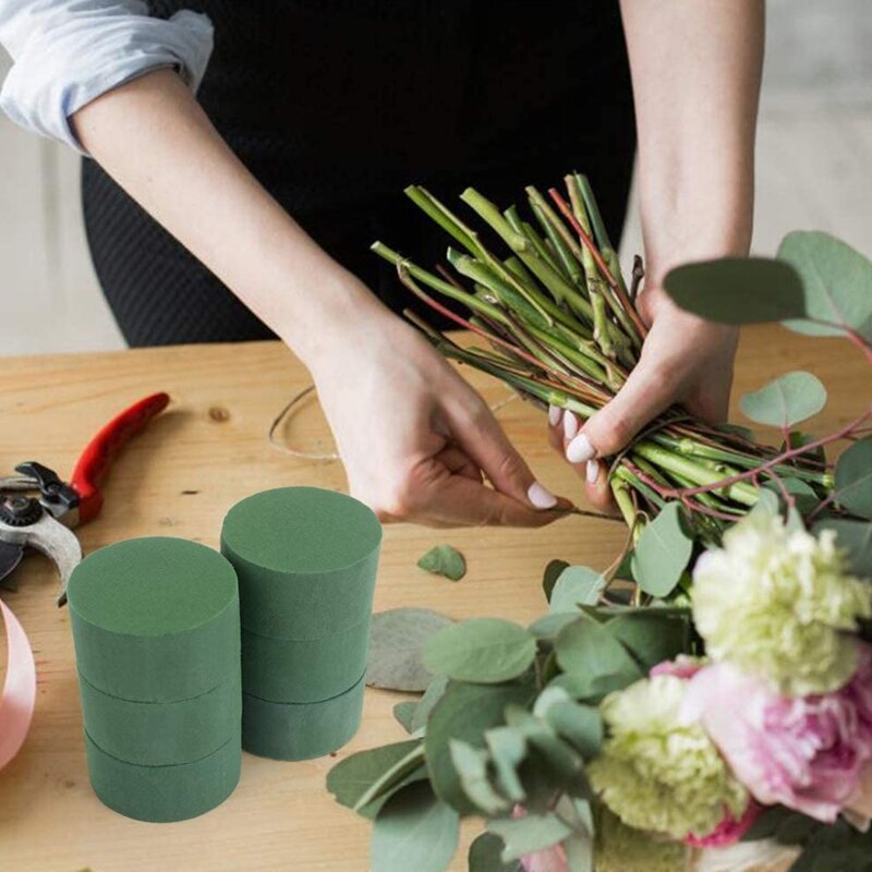 20 pièces de briques de mousse florale humide, bloc de polystyrène de fleuriste vert pour l&#39;arrangement de fleurs fraîches de printemps fournitures artisanat