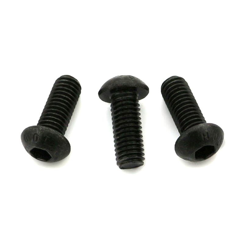 100Pcs Button Head Hex Socket Cap Screw Bolt Black M6X12mm & M6X20mm
