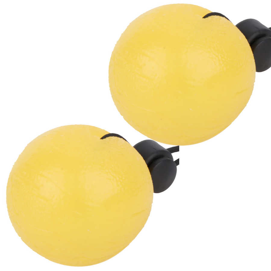 Silicone Hand Grip Balls Massage Hand Grip Balls Fitness Hand Expander Gripper Strengthen Exerciser Trainer Stress Power Ball: YELLOW
