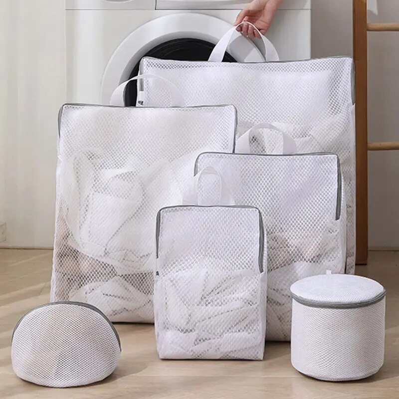 1pc saco de lavanderia 3d com saco de malha desenhável máquina de lavar filtro saco de malha anti deformação saco de lavanderia