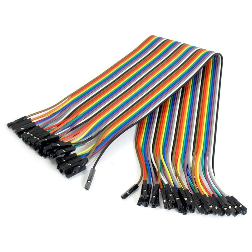 Female to Female Cable Line Spacing Pin Headers 30cm with Color Jumper Wire Cable Breadboard Pin Headers for Arduino