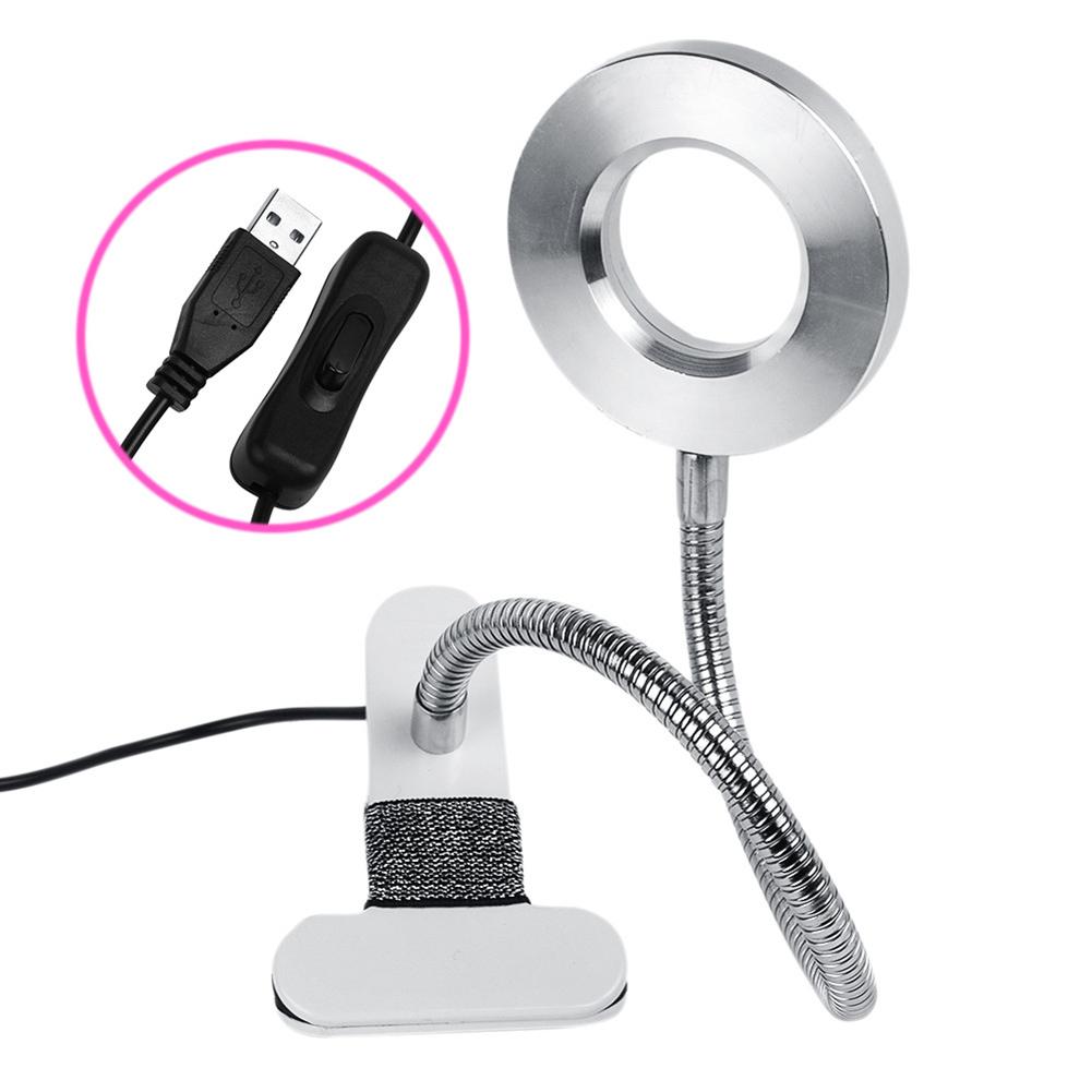 Hollow Round Adjustable Tattoo Lamp Clamp USB LED Grandado