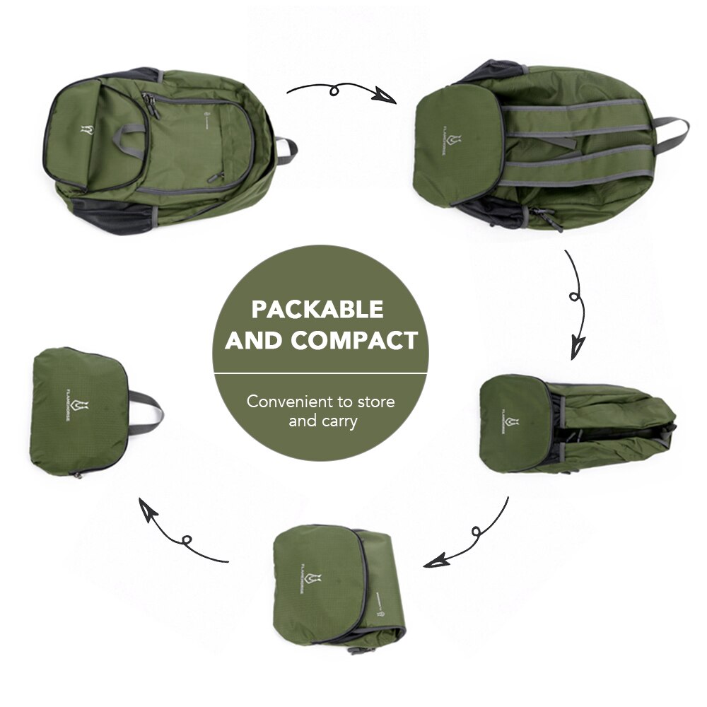 Lightweight Portable Foldable Backpack Waterproof Backpack Folding Bag Ultralight Outdoor Pack for Women Men Travel Hiking