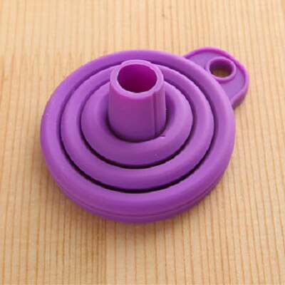 Acessórios de cozinha funil plástico hangable funil para ferramentas de cozinha funil mini distribuidor distribuição óleo gadgets cozinha: Purple