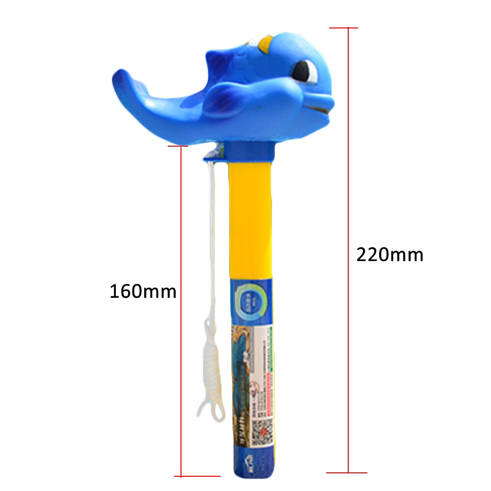 Mini Cartoon Eend Walvis Vis Schildpad Hoofd Drijvende Zwembad Thermometer Ouder-kind Outdoor Interactieve Grappig Speelgoed Games