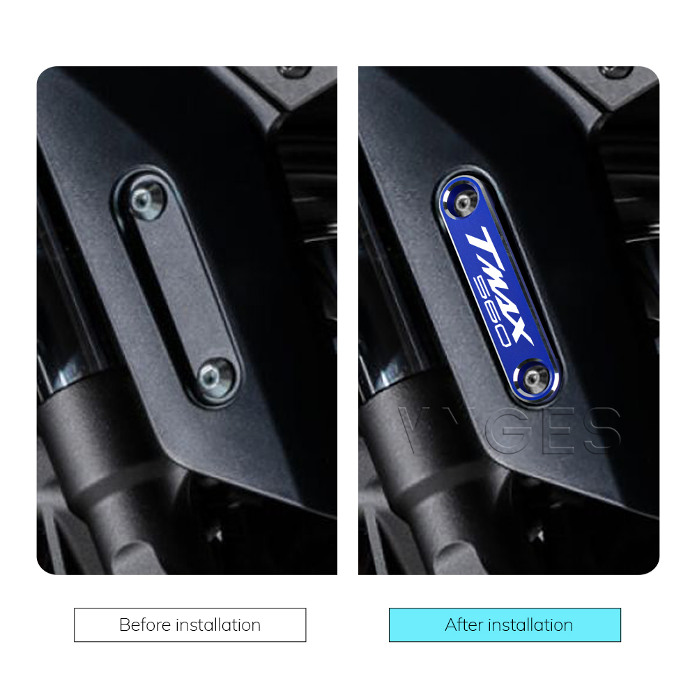 Accesorios para motocicleta, guardabarros, eje de guardabarros, placa de cobre, cubierta decorativa para YAMAHA t-max 560 TECH MAX Tmax 530 -