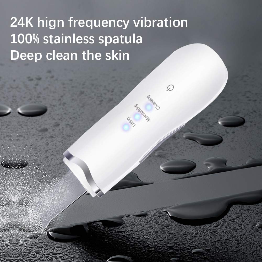 Épurateur à ultrasons pour la peau du visage, rechargeable, nettoyage des pores, à vibrations, outil destiné à l&#39;élimination des points noirs