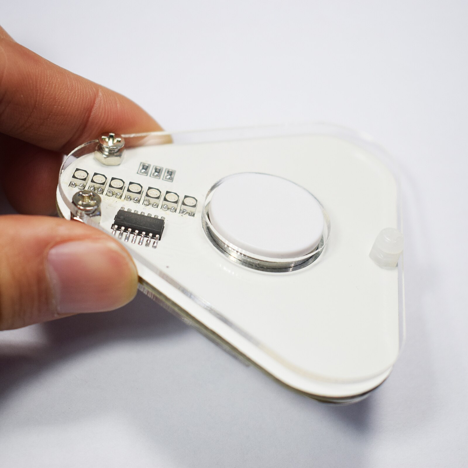DIY Round Triangle LED Handheld POV Rotation SMD Learning Kit