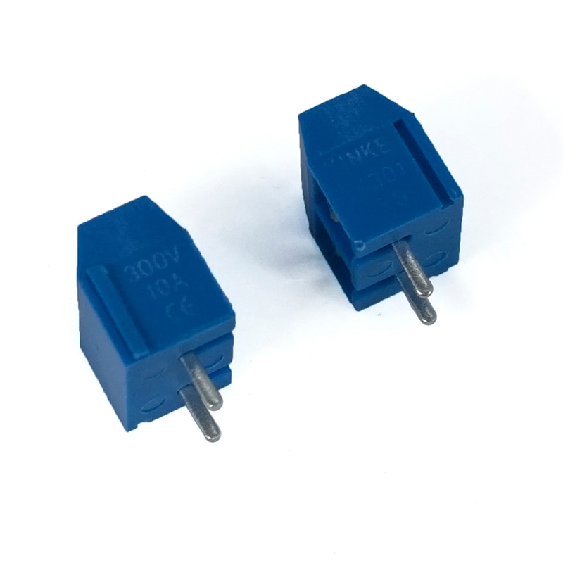 20 stks/partij Terminal Schroef XK/KF301-5.0MM KF301-2P Blok Connectoren PCB 2 Pin Schroef Blokaansluiting