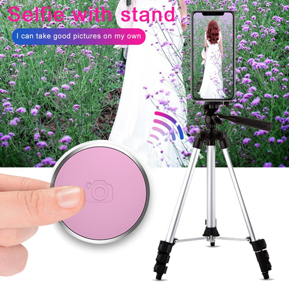 Mini Bluetooth Afstandsbediening Knop Draadloze Controller Zelfontspanner Camera Stok Ontspanknop Telefoon Selfie Voor Ios/Android