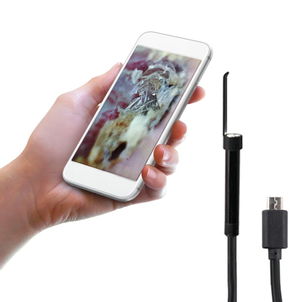 PVC Resin USB Ear Cleaning Tool Ear Cleaning Endoscope HD Visual Ear Spoon Multifunctional Earpick Ear Spoon Health Care: for Android