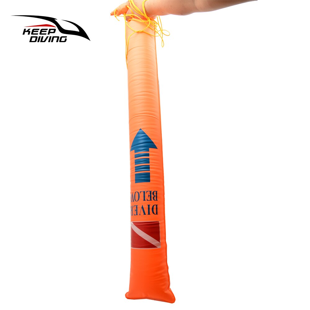 1.4M Mini Pvc Duiken Signaal Buis Opvouwbare Opblaasbare Veiligheid Worst Oppervlak Boei (Smb) Diver Hieronder