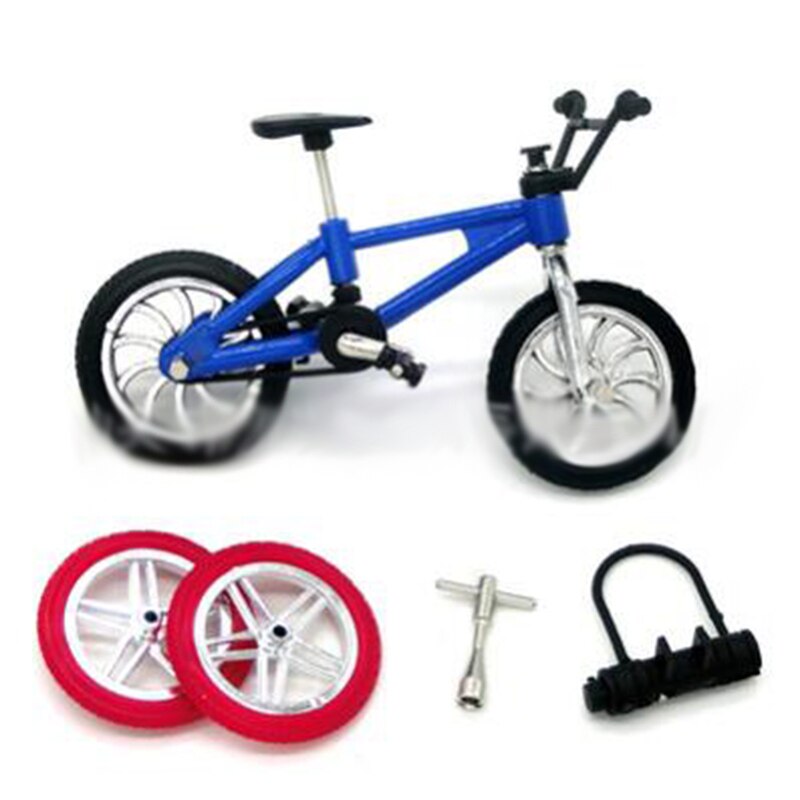 Bicicletas Bmx de dedo de Metal de simulación para niños Mini tamaño 4 Color diapasón juguetes de bicicleta con cuerda de freno de coleccionista de bicicleta