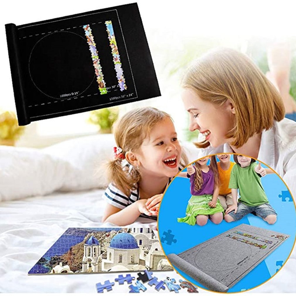 Jigsaw Roll Jigsaw Storage Felt Mat Jigsaw Puzzle Game mat Jigsaw roll mat felt mat jigsaw storage mat Puzzle storage blanket