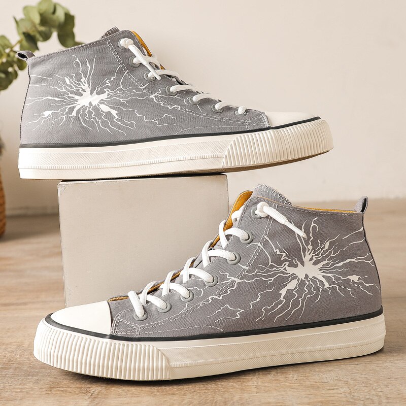 DHXH chaussures pour hommes printemps nouvelles chaussures hommes marée chaussures étudiant tissu chaussures coréen sauvage chaussures décontractées chaussures en toile: gray / 42