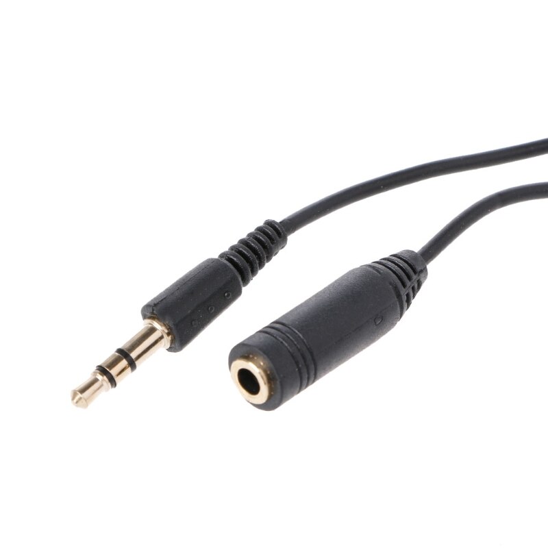 Câble Jack Aux stéréo à 3 pôles mâle à femelle, 3.5mm, avec contrôle du Volume