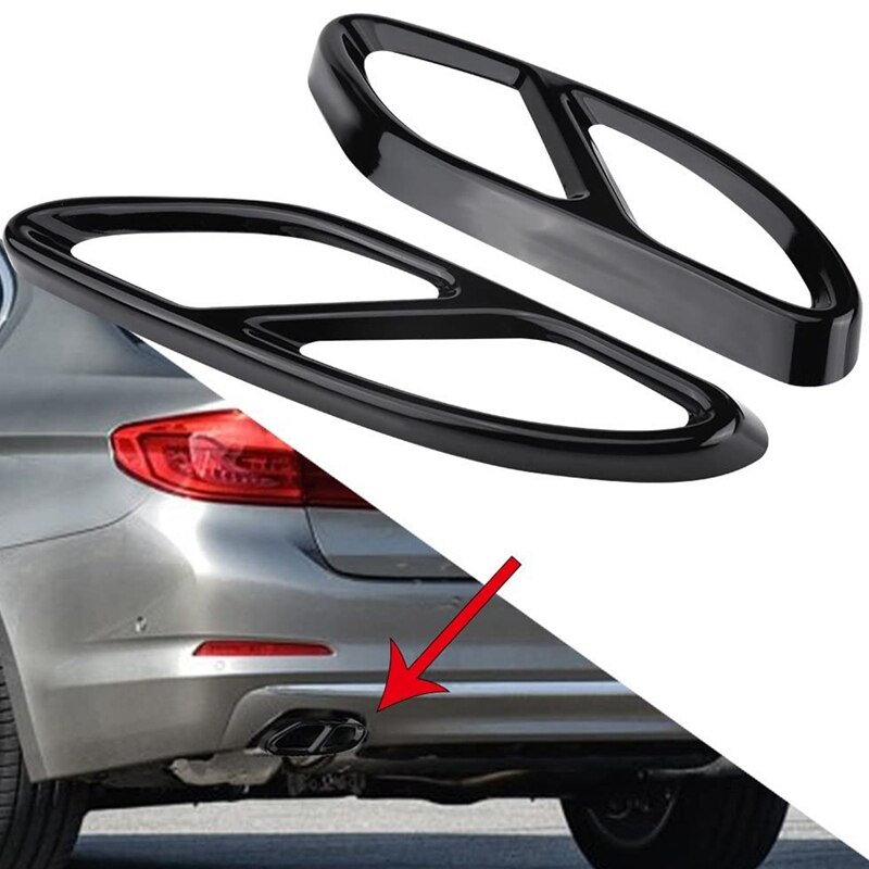 Salidas de escape de tubo de acero, embellecedor de Marco trasero, cubierta para mercedes-benz W213 W205 Coupe W246 W216 GLC GLE GLS CLA