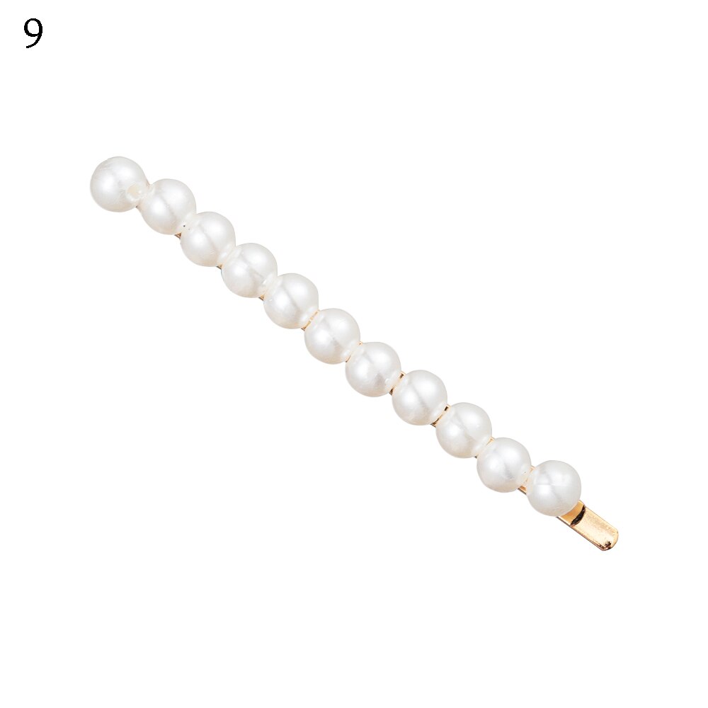Pinza para el pelo con perlas para mujer, pasador a presión de coreano , horquilla, accesorios de peinado: Style9