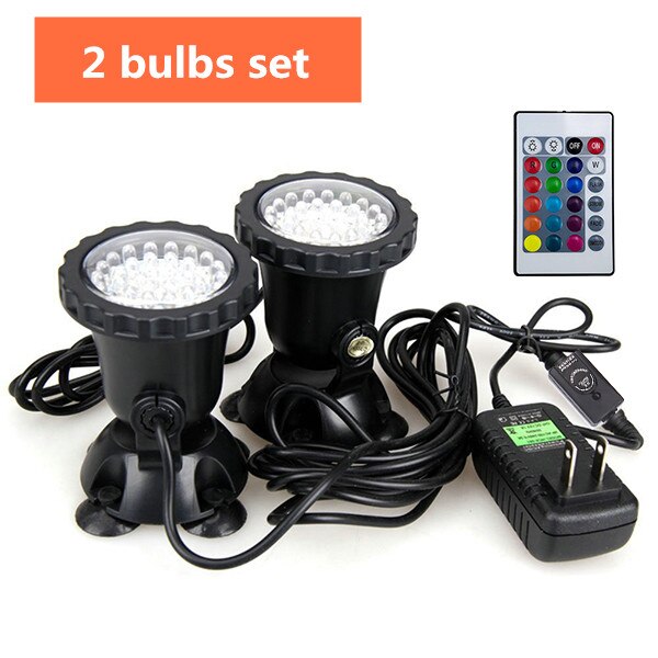 LED Unterwasser Lichter Wasserdichte Lampe RGB 36leds Unterwasser Spot Licht für Schwimmbad Brunnen Teich Wasser Garten Aquarium: Rot / 16-20W
