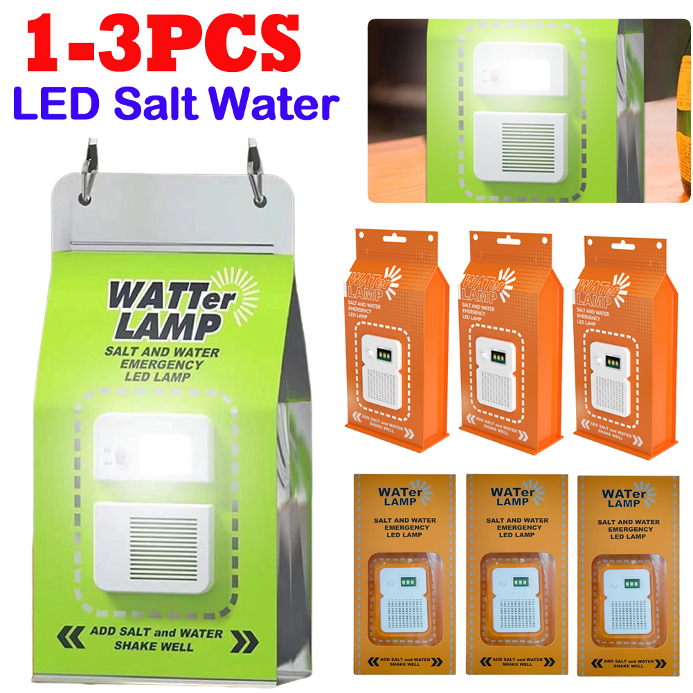 LED Salt Water Emergency Lamp 50 LM Brine Camping Energy Saving Lamp Waterproof Portable Night Fishing Lamp Travel Supplies