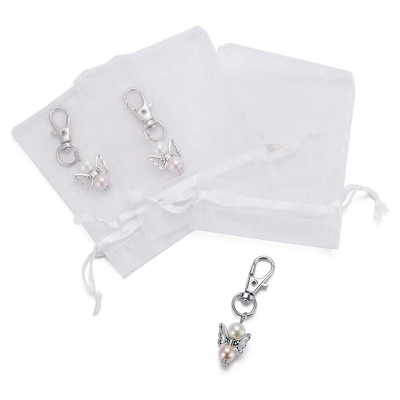 50 Organza-Geschenktaschen, 7x9 Cm – Bunte Hochzeits- & Schmuckbeutel Mit Kordelzug