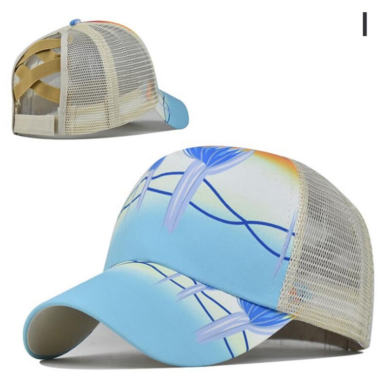 Gedruckt Atmungsaktive Sonnenschutz Baseball Kappe Atmungsaktive Mesh-Cap Sommer UK Baseball Mütze rennen hut running cap: I