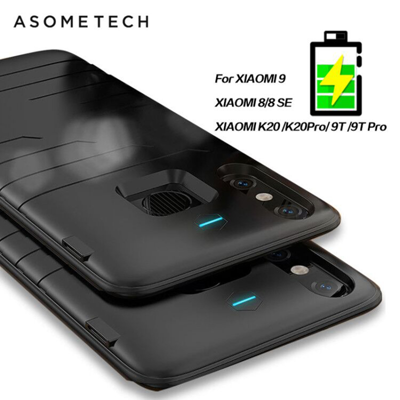 Ultra Thin Battery Case For Xiaomi 8 9 8 SE Power Bank Charging Cover For Redmi K20/K20Pro/9T/9T Pro Battry charger Case 6800mAh