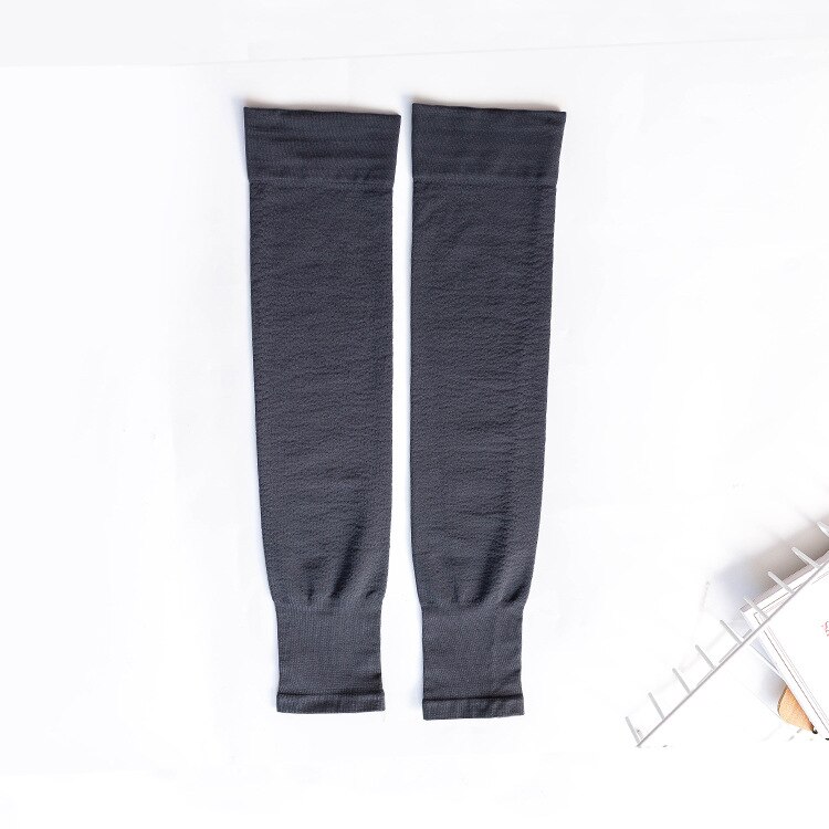 Calentadores de piernas para Yoga y ciclismo para mujer, medias transpirables antideslizantes de nailon para entrenamiento: dark Gray