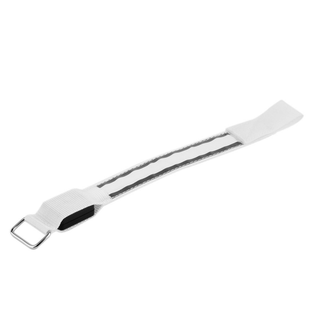 Brassard de sécurité réfléchissant à LED pour vélo, ceinture à encliqueter, directe, nouveauté,: WHITE