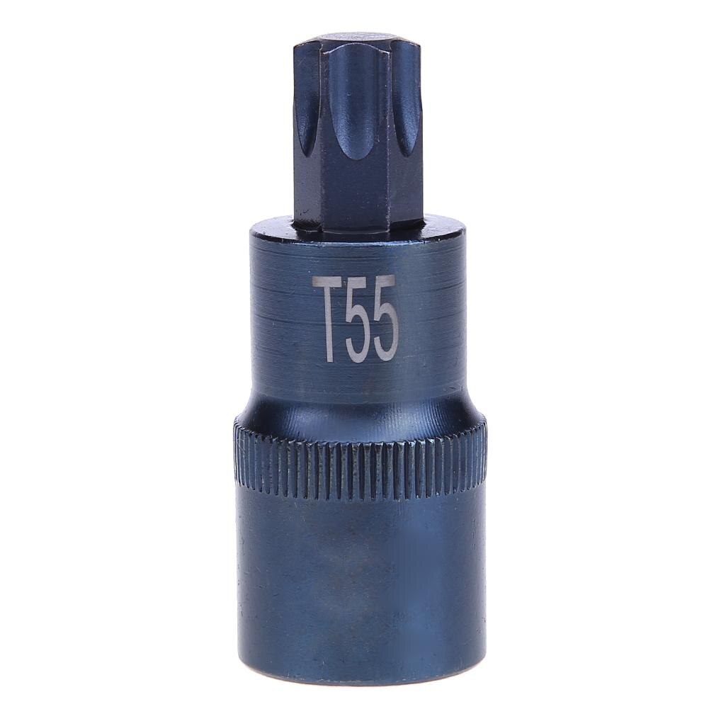 Torx Screwdriver Bit Tool 1/2 Socket Bits Adapter T20 T25 T27 T30 T35 T40 T45 T50 T55 T60 T70 1/2 inch Adapter Hand Tool: T55