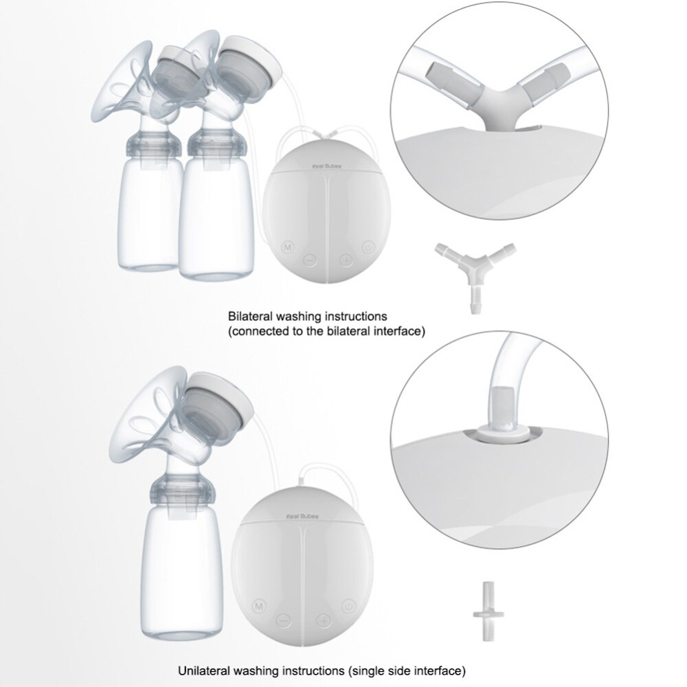 Baby elektrisk dobbelt brystpumpe til spædbørn fodring usb kraftfulde pumper med mælk sutteflasker brystvorte bryst pumpe flaske sutte