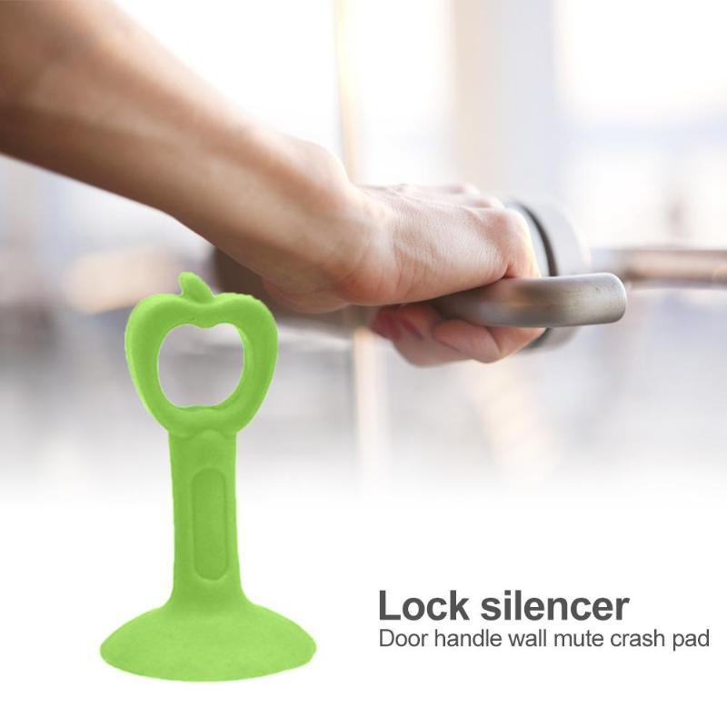 2Pcs Deurklink Crash Pad Rubber Deurknop Lock Bumper Guard Stopper Mute Demper Deur Fenders Anti Ongeval Muur beschermen