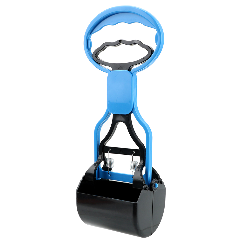 Clean Pick Up Dier Afval Schop Lange Handvat Huisdier Pooper Scooper Outdoor Schoonmaken Tool Kat Afval Picker Dierbenodigdheden: Blauw