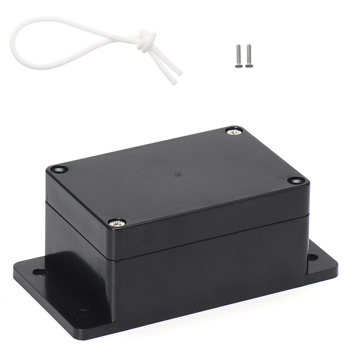 Black Color Waterproof Plastic Enclosure Box Electronic Housing Instrument Case Electrical Project Outdoor Junction Box: 100x68x50mm with ear