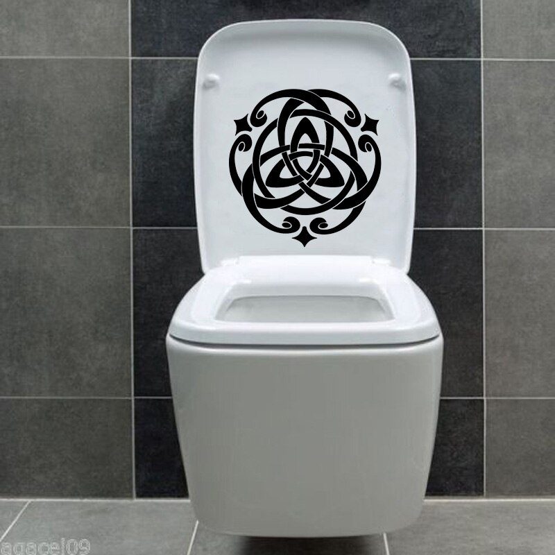 Irish Celtic Cross Symbol Wall Decals Toilet Stickers Home Decor 6WS0075: Default Title