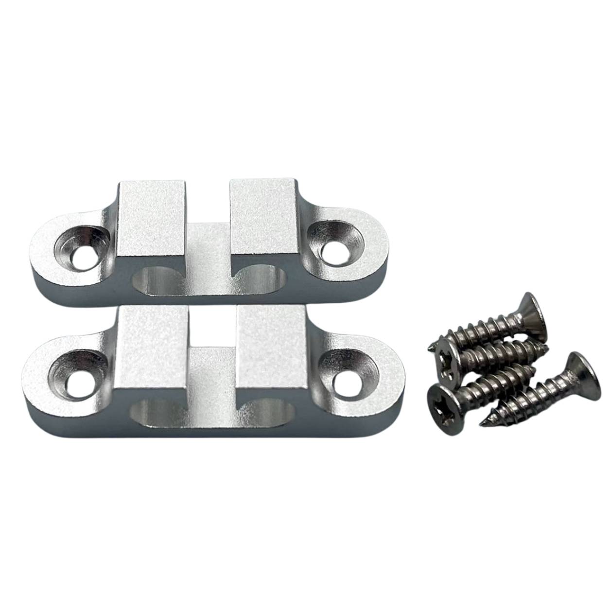 2PCS 2/3/4 String Retainer/String Guide für Elektrische Bass Kopf Retainer Aluminium String Baum Matte CR/BK/GD: WHITE