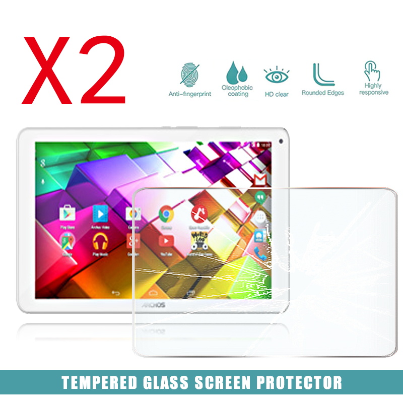 2Pcs Tablet Tempered Glass Screen Protector Cover for Archos 101b Copper Anti-Fingerprint Anti-Screen Breakage Tempered Film: Default Title