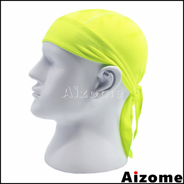 Pañuelo pirata para la cabeza para 1x hombres y mujeres, pañuelo para la cabeza tipo do-rag, pañuelo para la cabeza estilo motociclista, pañuelo para la cabeza estilo hip hop rock.: Verde fluorescente