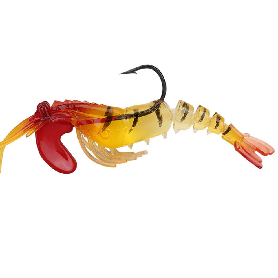 Jig Head Shrimp Carp Fishing Lure Accessories isca Artificial Bait Wobbler 9cm 13g Swimbaits Segment Crankbait: 1