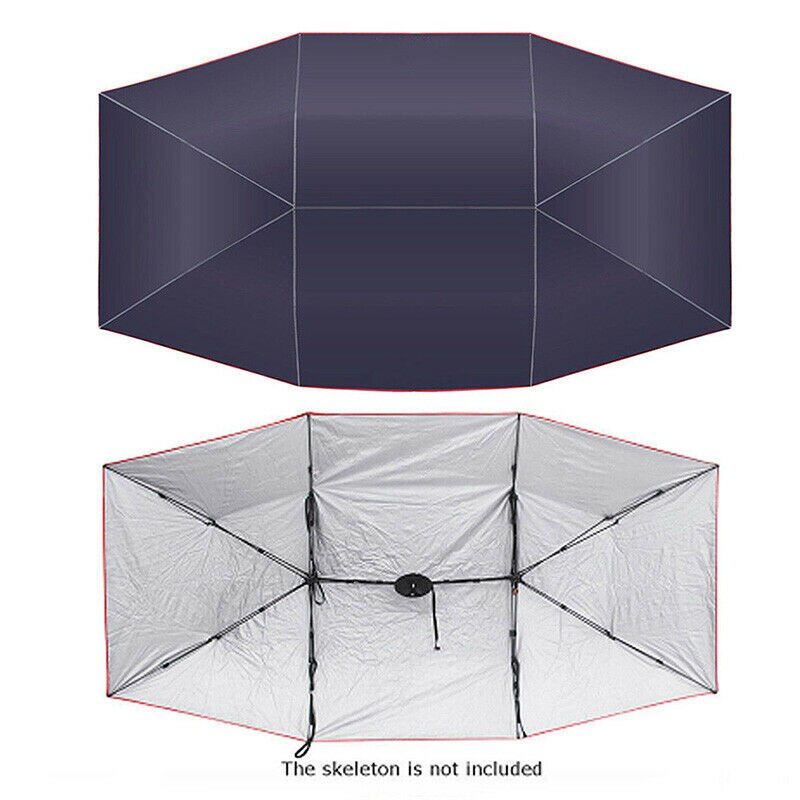 Biltilbehør køretøjstelt bil / picnic paraply vindtæt knapper oxford klud solskærm paraply bilafdækning 4*2.1m( uden beslag)