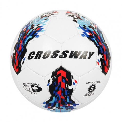 Kreuzung FußBall Hohe Elastizität Tragen-Beständig PVC Standard Größe 5 FußBall Regelmäßige Wettbewerb FußBall Ball für FußBall Spiel: Blau