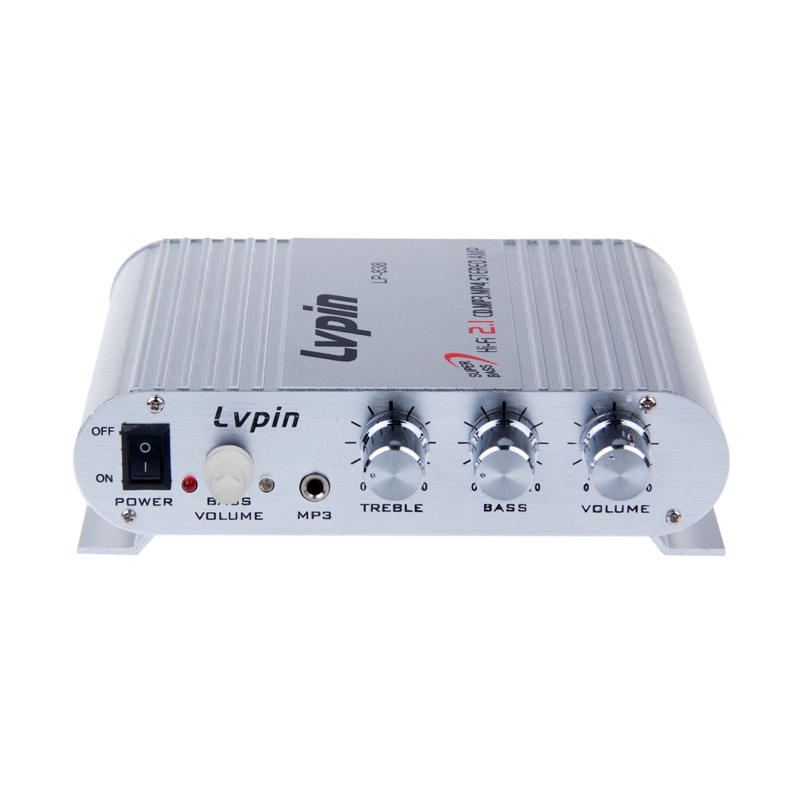 Onever auto vahvistin mini hi -fi 2.1 kanava stereosoitin mini tietokone auto vahvistin subwoofer out vahvistin lp -838