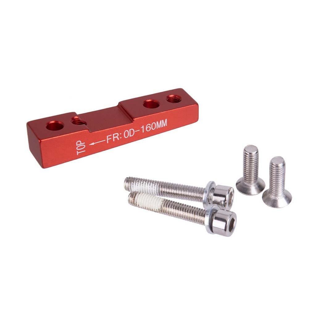 Road Bike Disc Brake Flat Mount Adapter Ultralight Aluminum Alloy Bracket Disc Brake Adaptor Bicycle Parts Accessories: FR160 red