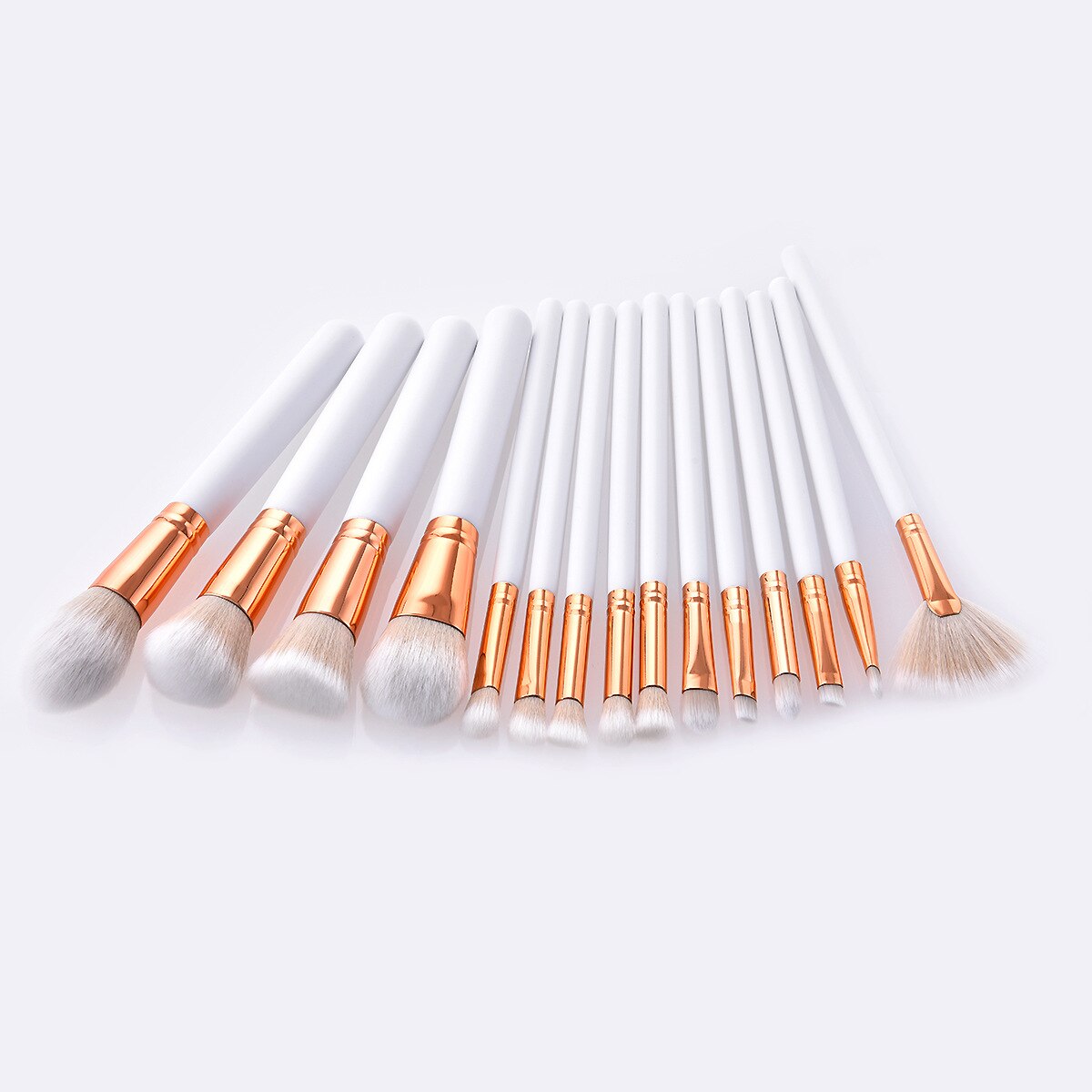 1/7/10/15 stuks make-upkwastenset cosmetische poeder foundation oogschaduw eyeliner kwastenset make-upkwasten: 15pc
