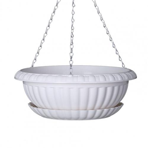 Bright Color Hanging Flower Pot with Chain Triangular Plastic Flower Holder Plant Pot Garden Pots Planters горшок для цветов