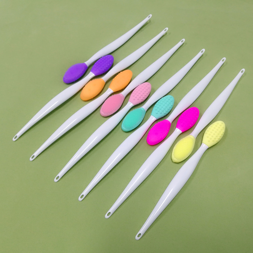 Cepillos de limpieza de silicona Facial, herramienta de limpieza Facial, poros y espinillas exfoliante, eliminación de brocha para la nariz