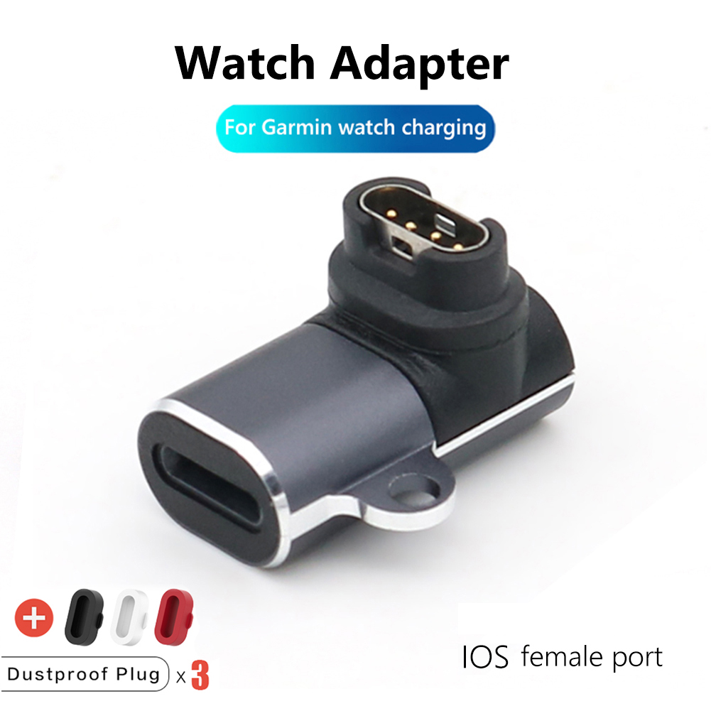 Oplaadkabel Adapter Voor Garmin Fenix 7 6 5 7x6x Vivoactive 3 Forerunner 955 935 745 255 Oplader Plug Type C/Micro USB/8 Pin: Goud