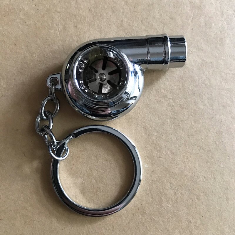 Turbo Keychain Auto Turbolader Schlüsselring Mini Schlüsselring Aktivität freundlicher Schmuckstücke Auto schlüsselring Auto keychain Auto Styling: Silber-