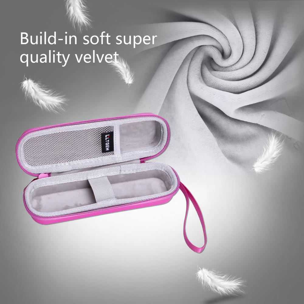 Ltgem estojo rígido de eva impermeável, para leapfrog leap-start-go sistema-pink