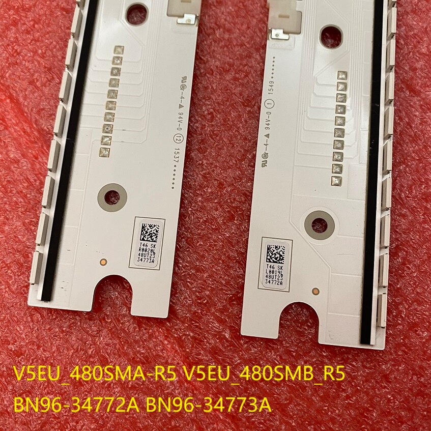 2pcs/set LED Backlight Strip for Samsung UE48JS8500 UE48JS9000 UN48JS8500 UN48JS9000 V5EU_480SMA 480SMB_R5 BN96-34772A 34773A